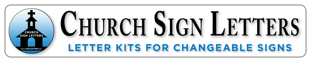 Church Sign Letters Logo